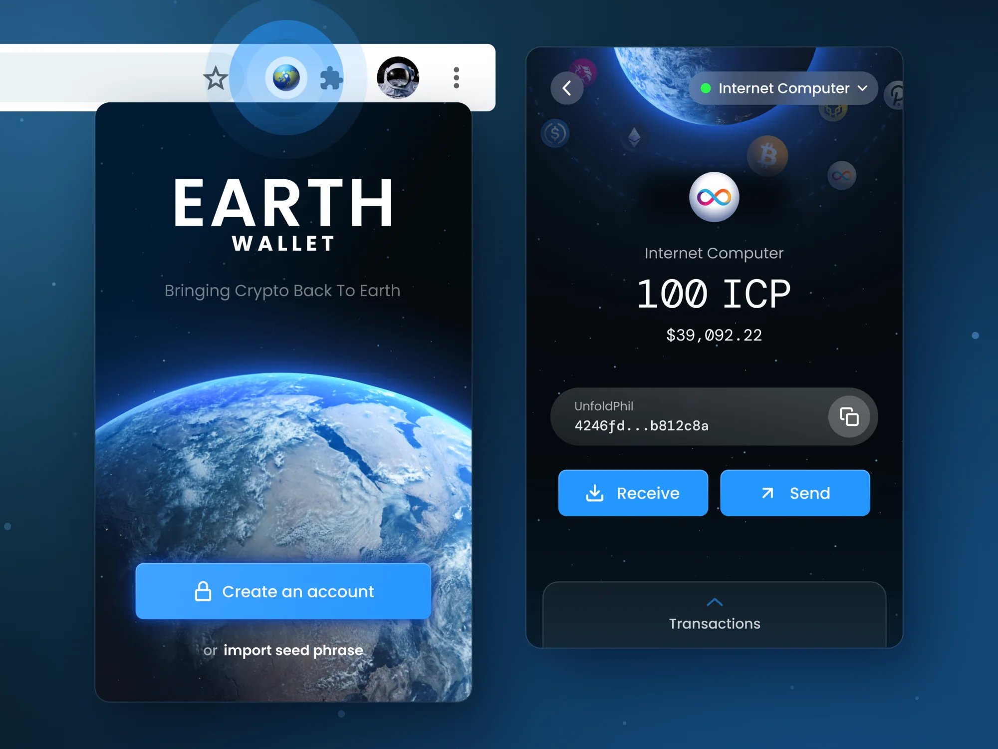 Earth Wallet